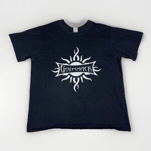 Y2K GODSMACK T-Shirt Metal Rock Band Logo Concert Tour Tribal Sun XL Tee